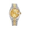 Image 2 : Rolex Mens Two Tone Champagne Index Datejust Wristwatch With Rolex Box