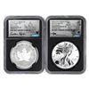 Image 1 : 2019 Pride of Two Nations (2) Coin Proof Silver Eagle & Maple Leaf Set NGC PF70/Rev PF70