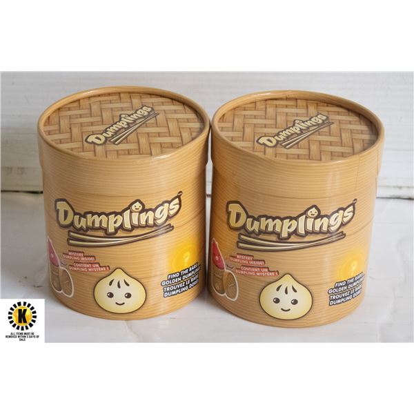 SET OF TWO DUMPLING COLLECTIBLE PLUSH
