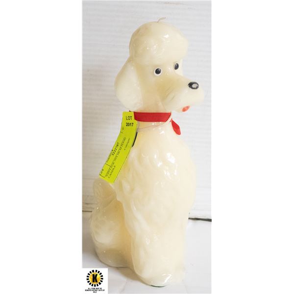 ViINTAGE 50'S MCM POODLE CANDLE
