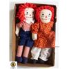 Image 1 : VINTAGE 8INCH RAGGEDY ANN&ANDY DOLLS