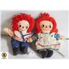 Image 1 : VINTAGE 3INCH RAGGEDY ANN&ANDY DOLLS