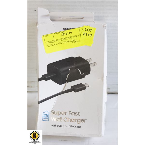 ORIGINAL SAMSUNG 25W USB-C SUPER FAST CHARGING