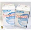 Image 1 : 2 BOUNCE FREE & GENTLE DRYER SHEETS, UNSCENTED