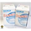 Image 1 : 2 BOUNCE FREE & GENTLE DRYER SHEETS, UNSCENTED