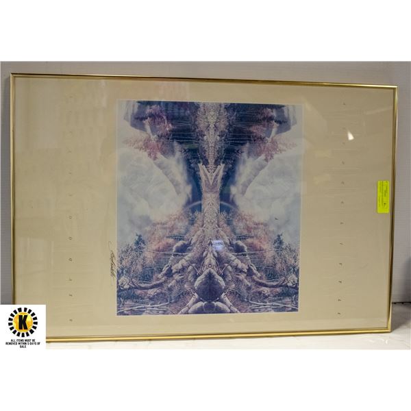 FRAMED POSTER "WILDERNESS" 20"X30" SIGNED
