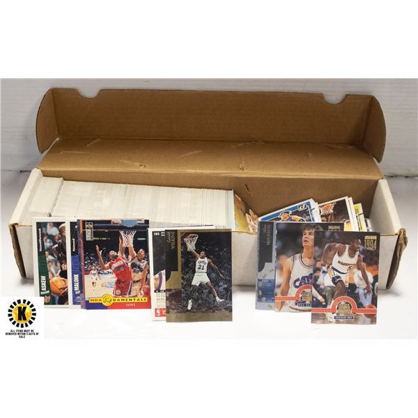 BOX OF VINTAGE NBA CARDS