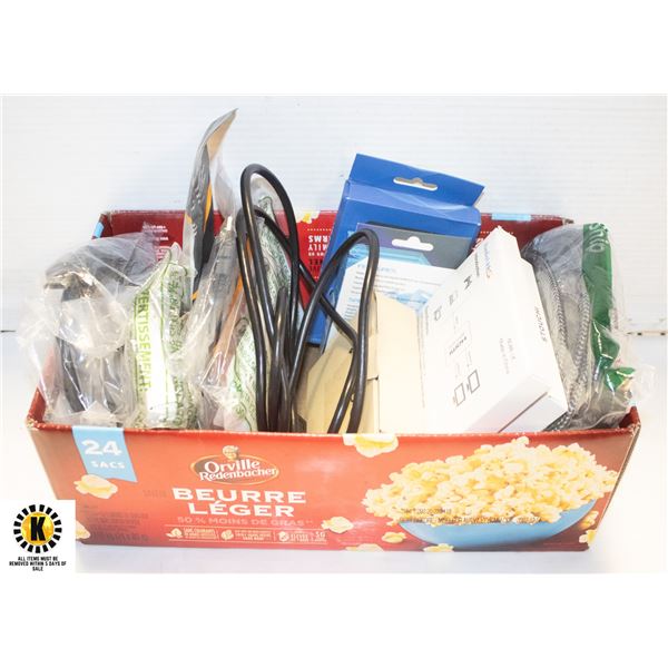 BOX OF ASSORTED AV CABLES