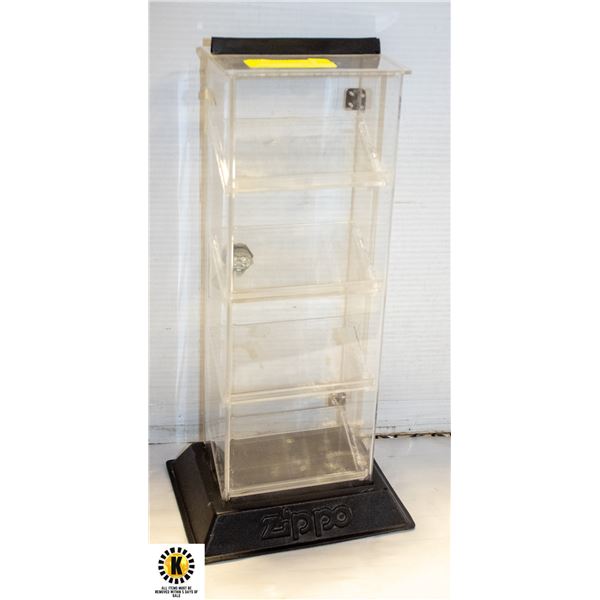 VTG ZIPPO DISPLAY CASE TOWER