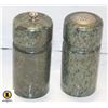 Image 1 : SOLID STONE SALT & PEPPER SHAKERS