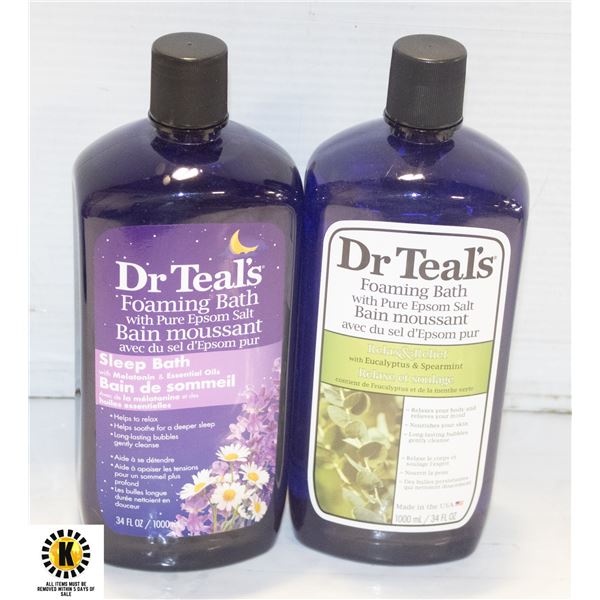 UNUSED DR TEALS FOAMING BATH WITH PURE EPSON SALT