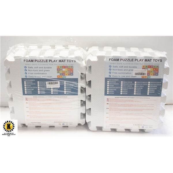 SET OF 2 INTERLOCKING FLOOR FOAM PLAYMAT FOR KIDS