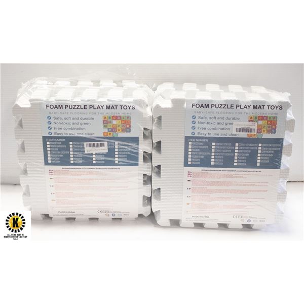 SET OF 2 INTERLOCKING FLOOR FOAM PLAYMAT FOR KIDS