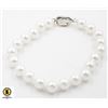 #49-SEA SHELL PEARL BRACELET 7.5"