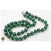 #72- GREEN MALACHITE STONE NECKLACE 18'