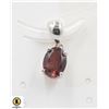 #123-RED GARNET PENDANT