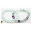 Image 1 : #149-NATURAL FOURITE & AMAZORITE BRACELET