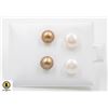 Image 1 : #10--NATURAL AKOYA PEARL STUDE EARRINGS