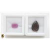 Image 1 : #188-SMOKEY QUARTZ  5.02 CT & HEATED RUBY 1.95CT