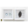 Image 1 : #229-SKY BLUE TOPAZ 1.95 CT  & SMOKEY QUARTZ 3.35C