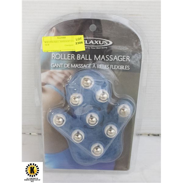 ROLLING BALL MASSAGE GLOVE NEW
