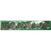 Image 2 : 8) LOT OF 6 CANADIAN 1999 MONTH OF THE YEAR QUARTE