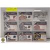 Image 1 : 9 ROOKIE FABRIC HOCKEY CARDS