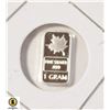 Image 1 : 1 GRAM SILVER MAPLE BAR
