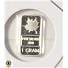 Image 1 : 1 GRAM SILVER MAPLE BAR