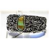 Image 1 : 16)  NATURAL SOFT GREEN FREE FORM TURQUOISE SET IN