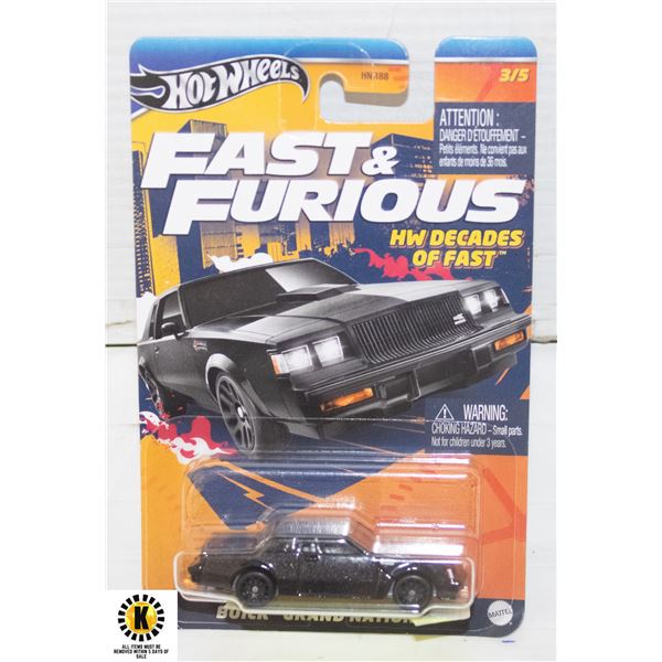 SEALED HOTWHEELS FAST & THE FURIOUS BUICK GRAND