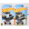 TWO SEALED HOTWHEELS CARS LAND ROVER SERIES II &