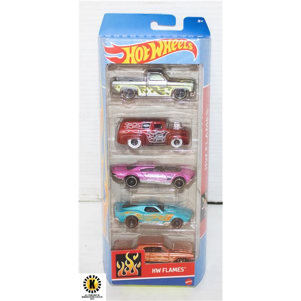 SEALED HOTWHEELS 5 PACK HW FLAMES