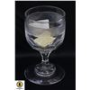 Image 1 : TWO PIECE IRISH ETCHED WINE GOBLET C 1775