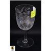 Image 1 : THREE PIECE ETCHED WINE GLASS C 1860