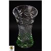 Image 1 : ETCHED GREEN BASE CRYSTAL SMALL GLASS