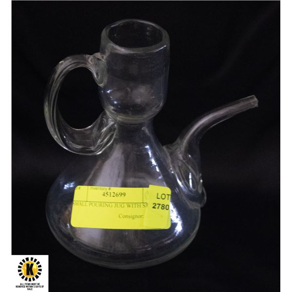 SMALL POURING JUG WITH STOPPER