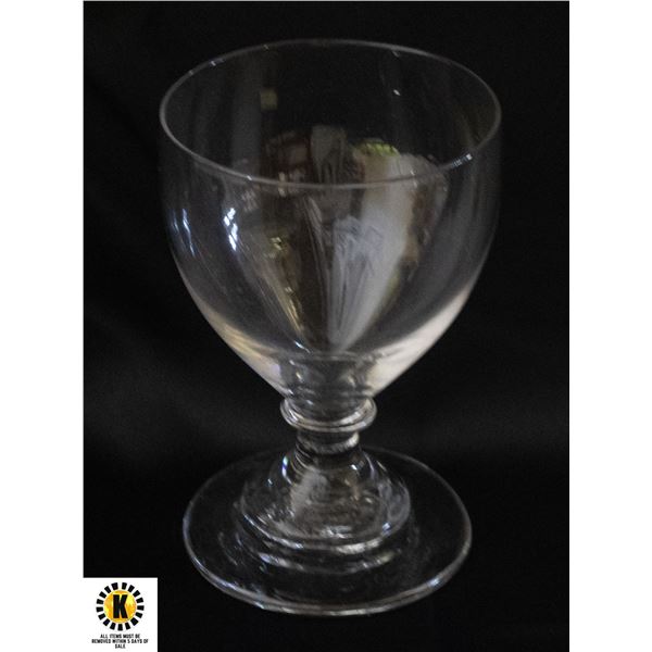 THREE PIECE ENGRAVED LIQUER GLASS C 1780