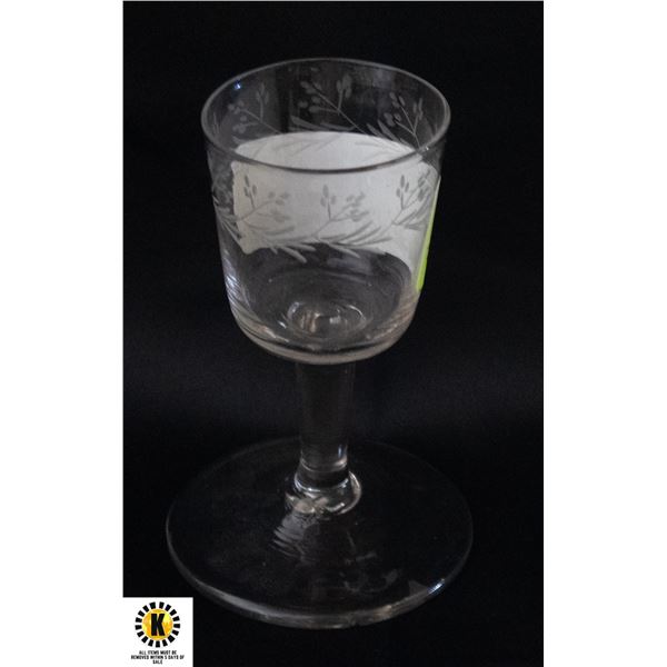 THREE PIECE WINE GLASS C 1780