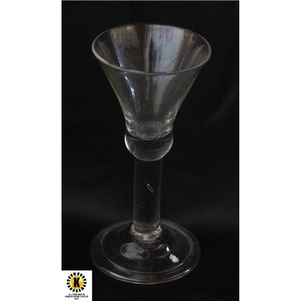 SMALL TWO PIECE WINE GLASS CIRCA 1740