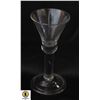 Image 1 : SMALL TWO PIECE WINE GLASS CIRCA 1740
