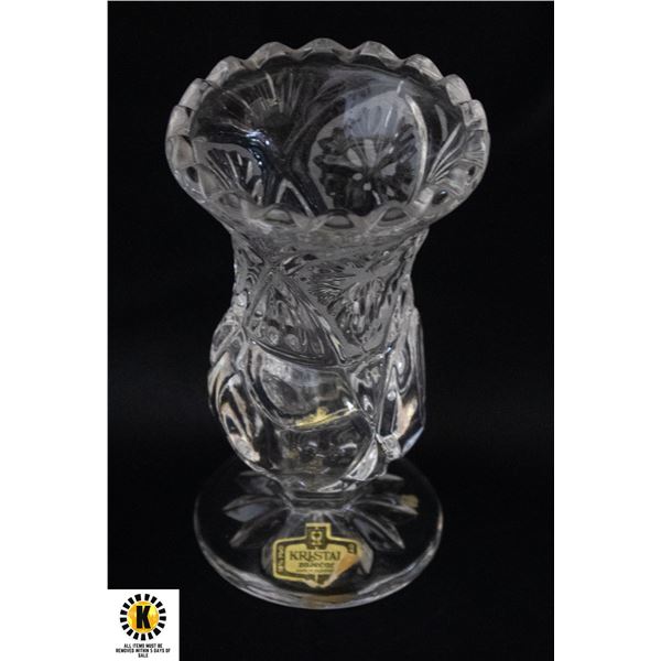 SMALL ZAJECAR ETECHED FLOWER HOLDER