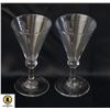 Image 1 : THREE PIECE ENGLISH WINE GLASS C 1800