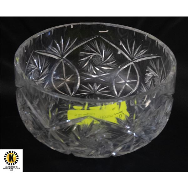 LARGE CUT CRYSTAL BOWL