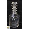 Image 1 : LARGE CUT DECANTER WITH TOP