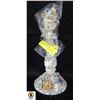 Image 1 : PORCALIN TWO PIECE CANDLE STICK