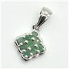 Image 1 : BZ1821-190 SILVER EMERALD(1.8CT) PENDANT