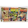 Image 1 : COMICS- THE INCREDIBLE HULK- LOT OF 3 ASST.