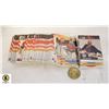Image 1 : PATRICK ROY GOALIE CARDS AND COIN