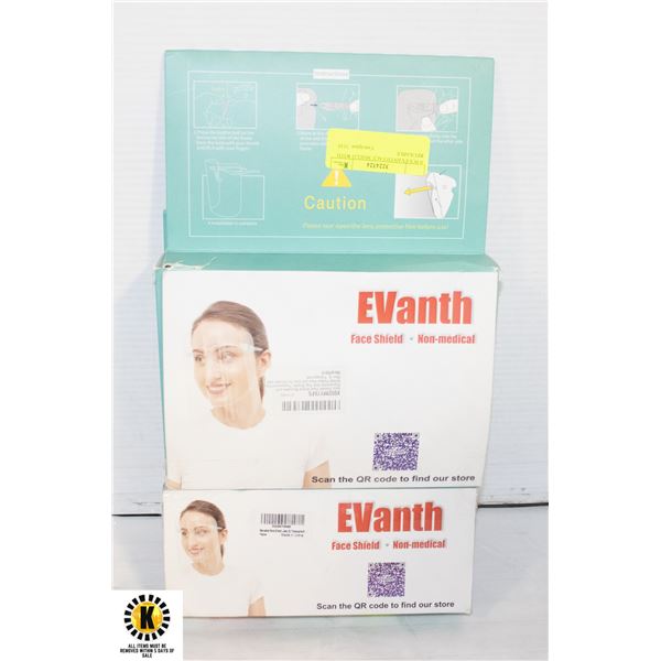 9 PCS EVANTH FACE SHIELD WITH REUSABLE